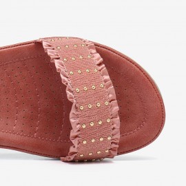 Women Buckle Strap Comfy Casual Slide Sandals
