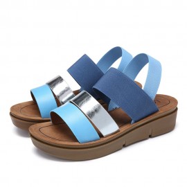 Women Casual Triple Strap Slingback Platform Sandals