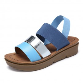 Women Casual Triple Strap Slingback Platform Sandals