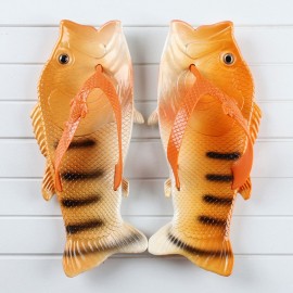 Large Size Women Casual Beach Fish Shape Flip Flops Slippers